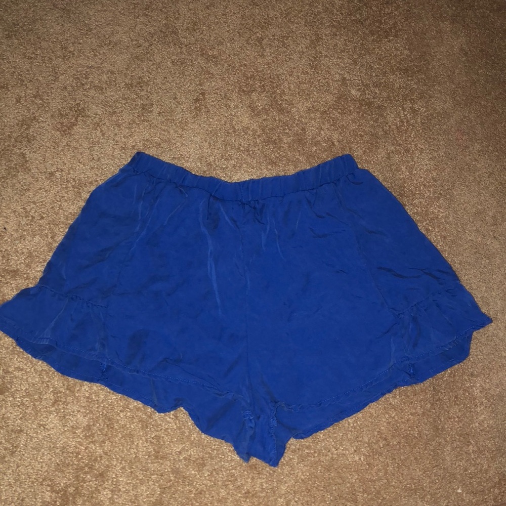 Flowy blue shorts